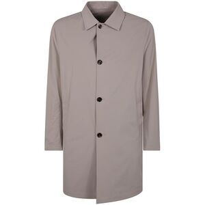 KIRED Men's Classic Single-Breasted Trench Coat Men GREY Outerwear